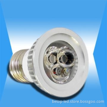3x1W E27 LED Spotlight, Warm White